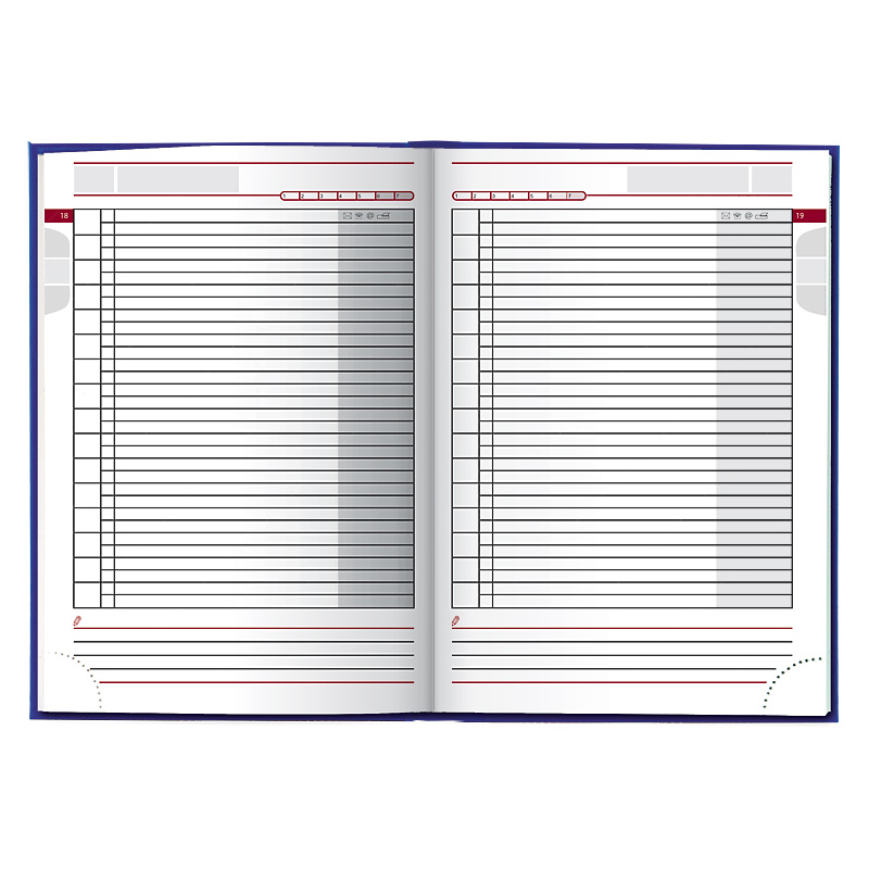 Ежедневник недатированный Агенда Miradur, ярко-син. Brunnen - фото 2