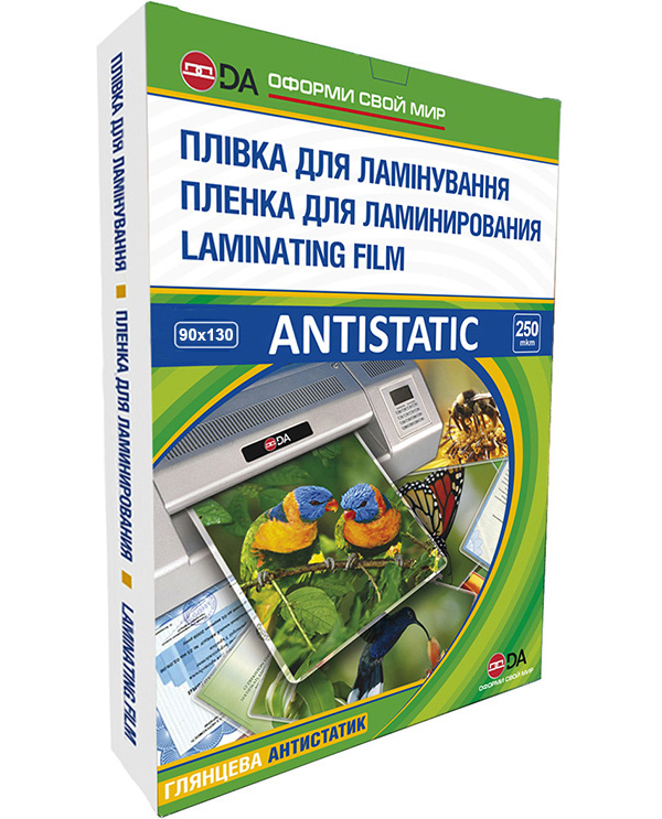Пленка 90*130мм., 250мкм, глянцевая, 100шт./уп. Antistatic D&Art - фото 2