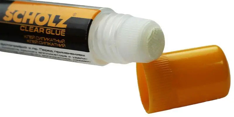 Клей силікатний, з губкою, 30г., олівець Scholz - фото 3