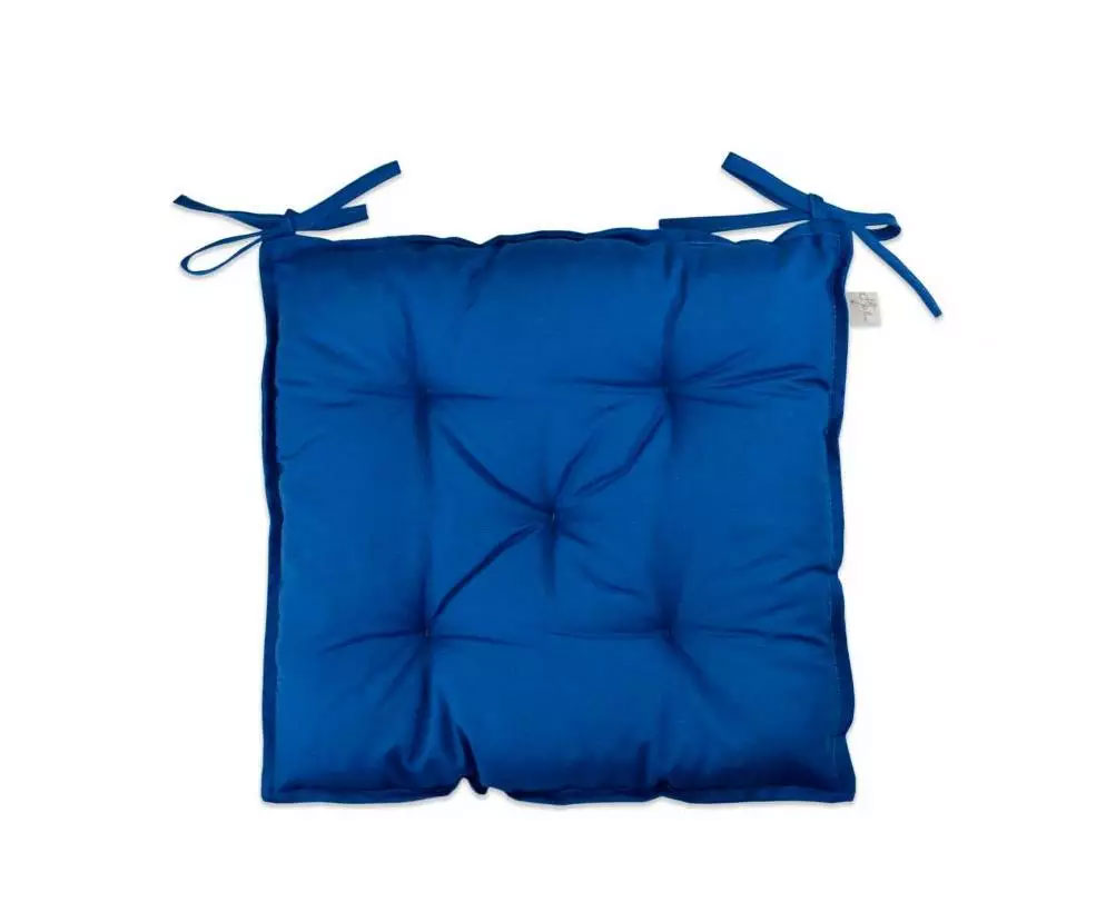 Подушка на стілець HALF PANAMA, 40*40см., 100% бавовна, син. ПРОВАНС - фото 1