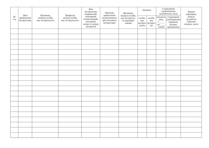 Журнал регистрации инструктажей по охране труда на рабочем месте (прил. 6) А4, 48л., офсет Украина - фото 2