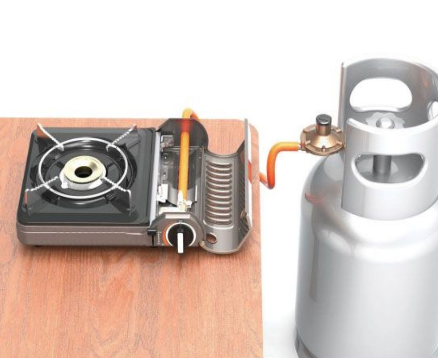 Портативна газова плитка Tramp з перехідником на балон (UTRG-058) Tramp - фото 4