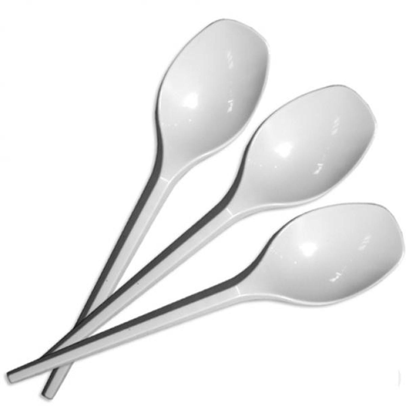 Ложки 17см. 100шт/уп. біл. Україна - фото 1