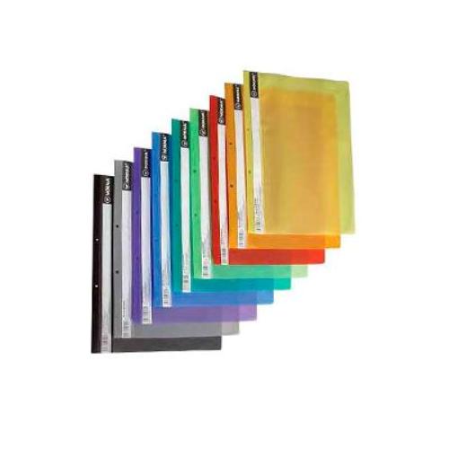 Скоросшиватель с прозрачным верхом и перфорацией, А4, черн. NORMA - фото 4