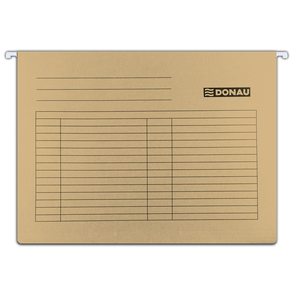 Файл підвісний (25шт/уп.), коричн. DONAU - фото 1