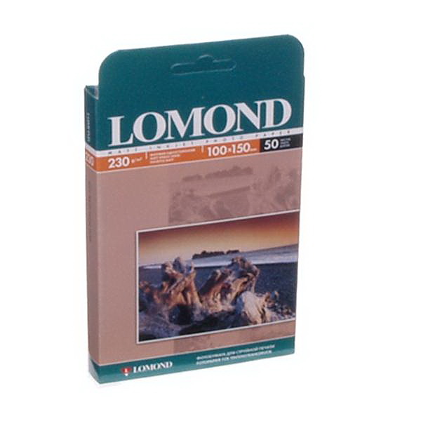 Фотобумага матовая А6, 10*15см., 230гр./м2., 50листов Lomond - фото 1