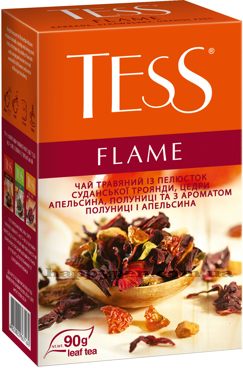 Чай травяной ароматизированный Flame, 90г. Tess - фото 1