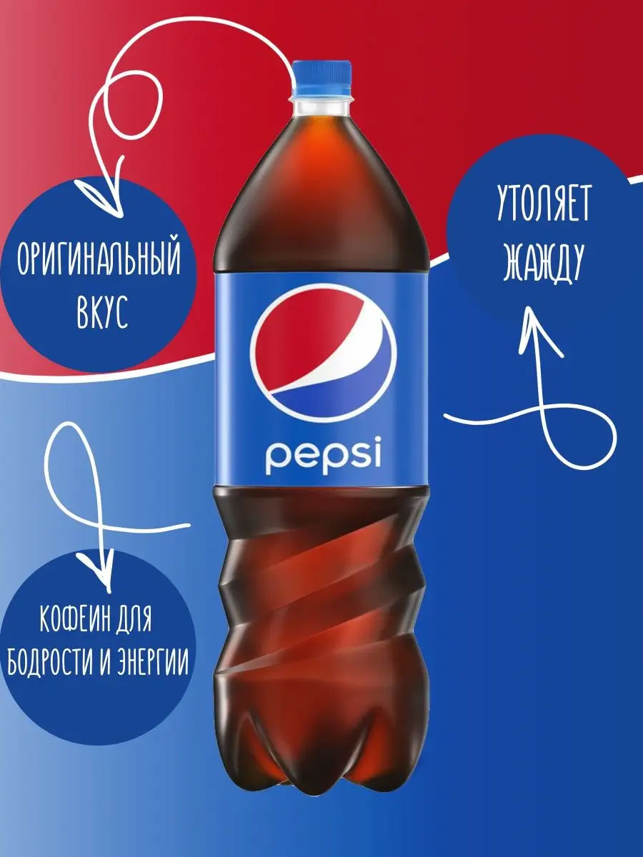 Напій Pepsi-Cola 0,5л., 24шт/уп., пластикова пляшка Pepsi-Cola - фото 4