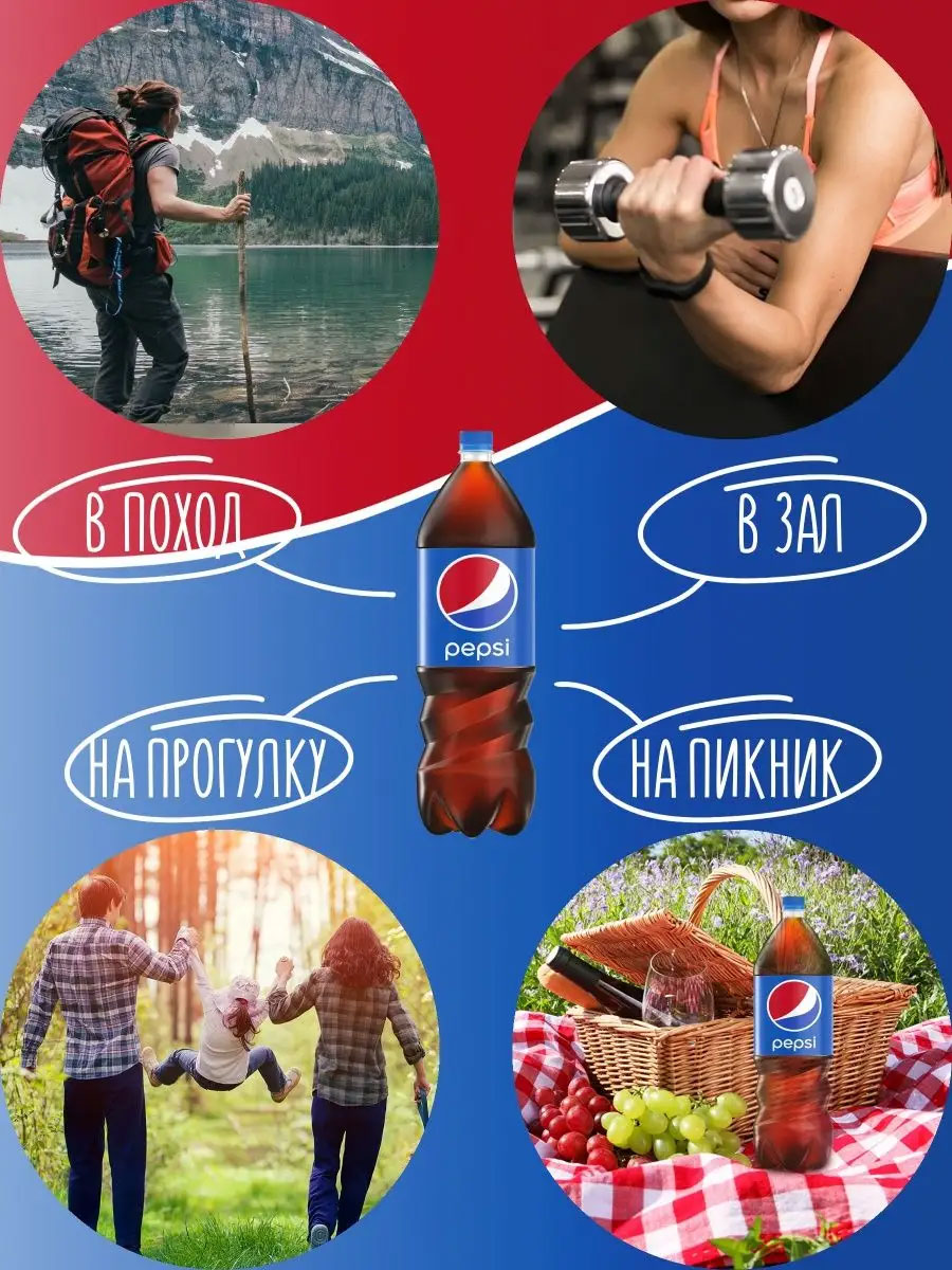 Напій Pepsi-Cola 0,5л., 24шт/уп., пластикова пляшка Pepsi-Cola - фото 5