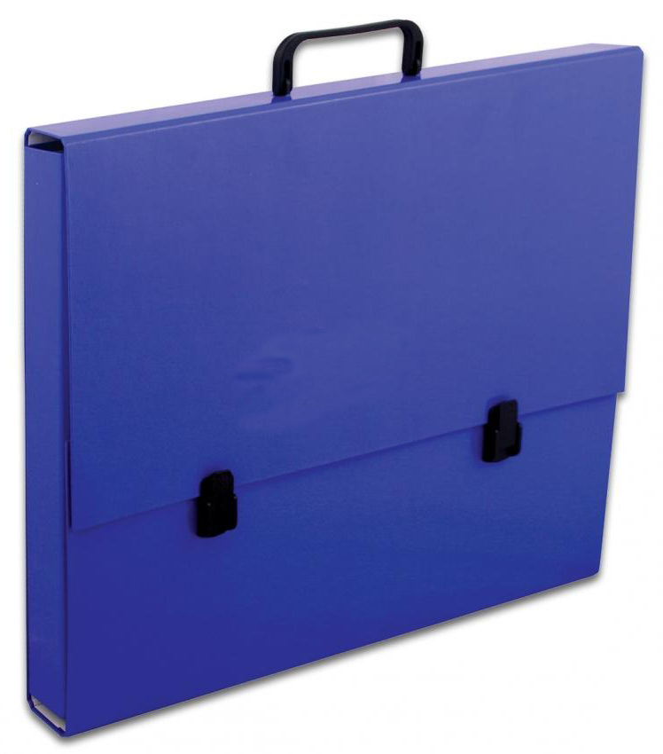 Портфель А3, на 1 отделение картон, с ручкой, темно-син. Penmate - фото 1
