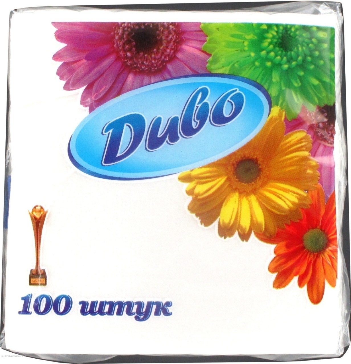 Салфетки 24*24см. 1-но слойная, 100шт./уп., Диво, бел. Диво - фото 1