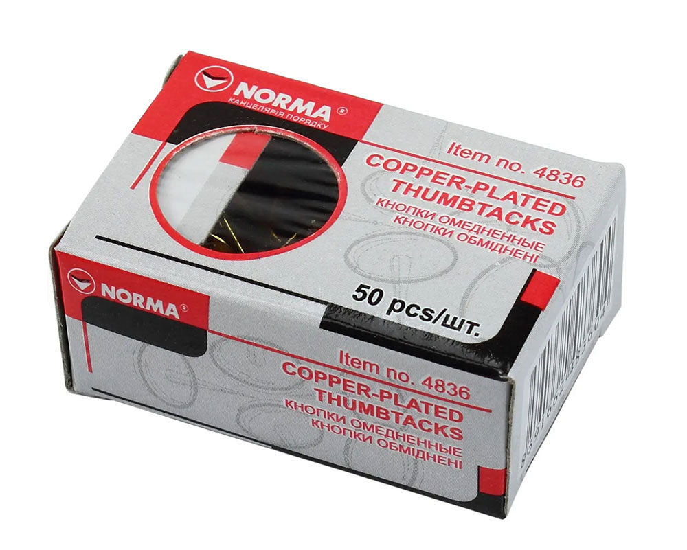 Кнопки 50шт./уп., медные NORMA - фото 3
