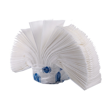 Полотенца листовые V (ZZ) -складка 2-сл., целлюлоза, 160 лист.(22,5*22,5см.) PREMIUM, бел. Tischa Papier - фото 1