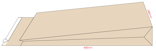 Конверт E4 280*400 силик., бок. клапан, крафт 120гр./м2., расширение, загрузка по короткой стороне Optimail - фото 1