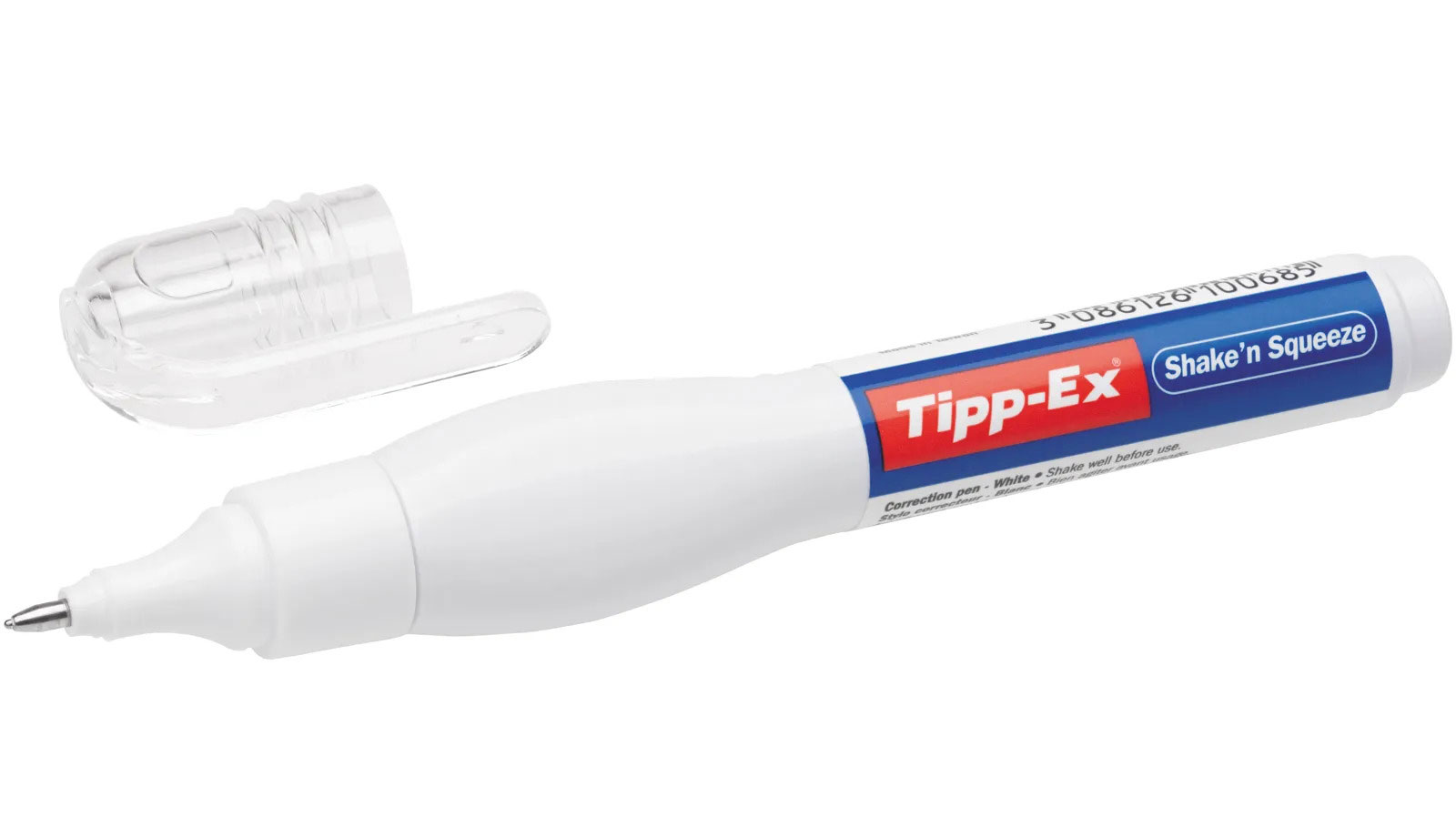 Корректор-ручка 8мл. TIPP-EX Shake`n Squeeze, металлический наконечник Bic - фото 1