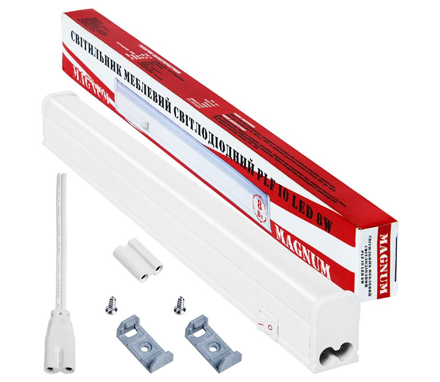Світильник лінійний PLF 10 LED 8W 4000K, біл. Magnum - фото 2
