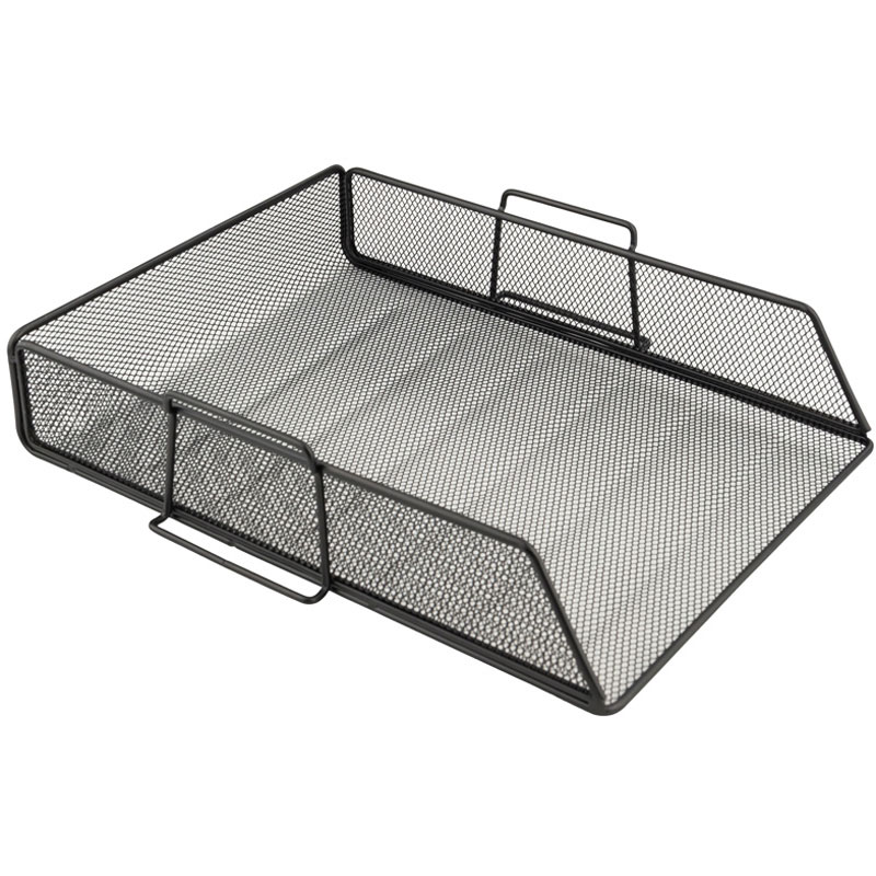 Лоток горизонтальний металевий, чорн. Axent - фото 1