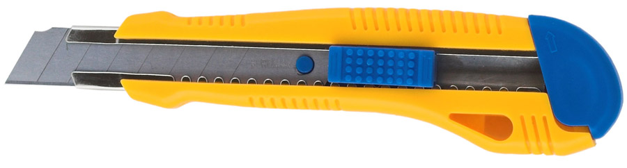 Нож канцелярский большой 18мм., метал. направляющая, пластиковый корпус BuroMax - фото 1
