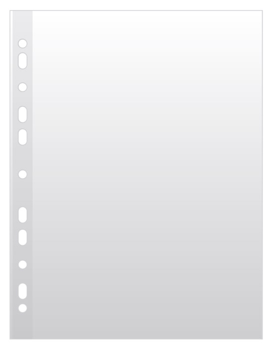 Файл глянцевый А4, 50мкм., верхний разрез, 100шт./уп. DONAU - фото 1