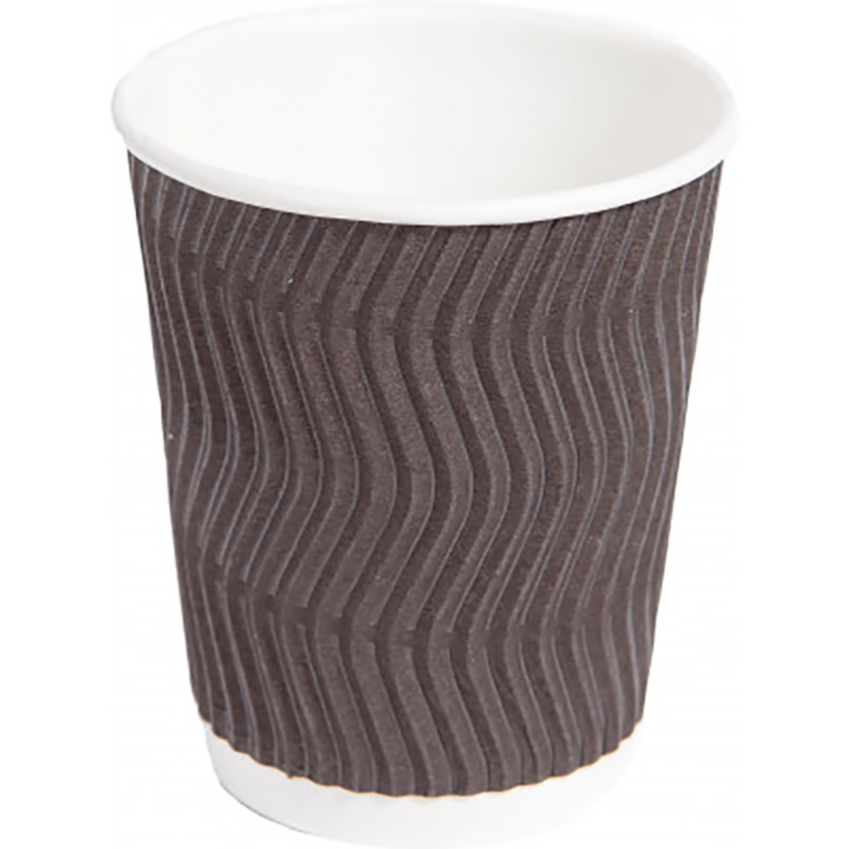 Стакан бумажный гофрированный 175мл., термо, 20шт./уп., коричн. PROservice - фото 1