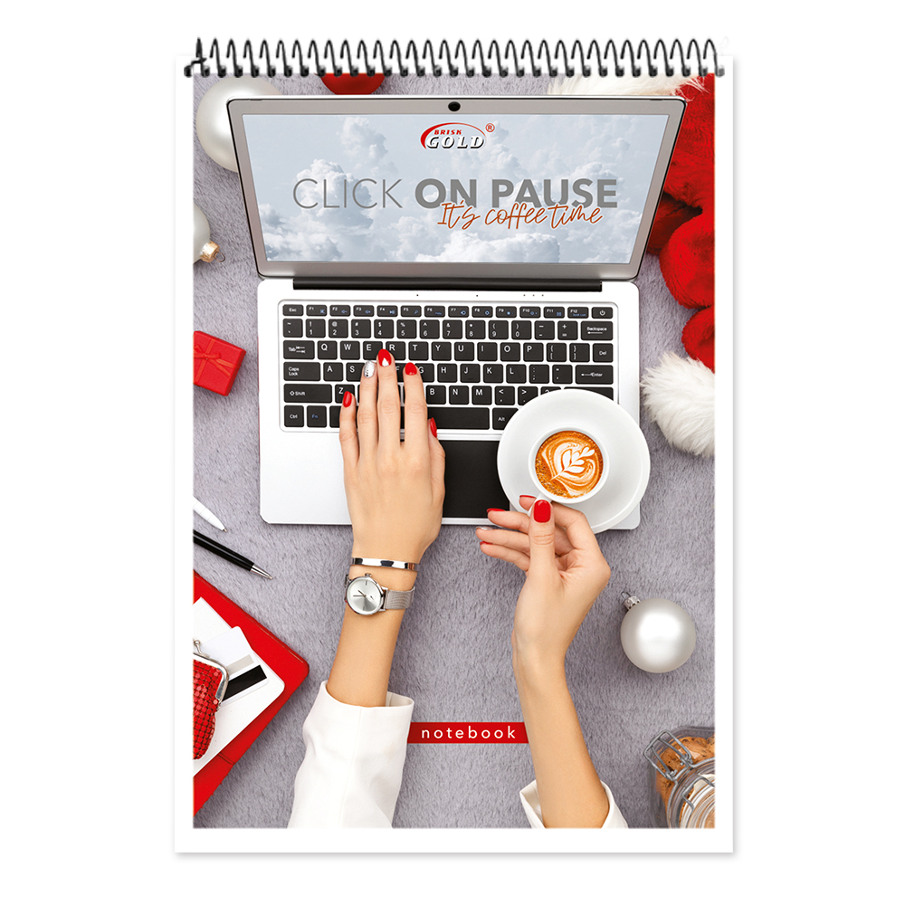 Блокнот на спіралі Golg А5 48арк., клітинка Бріск - фото 2