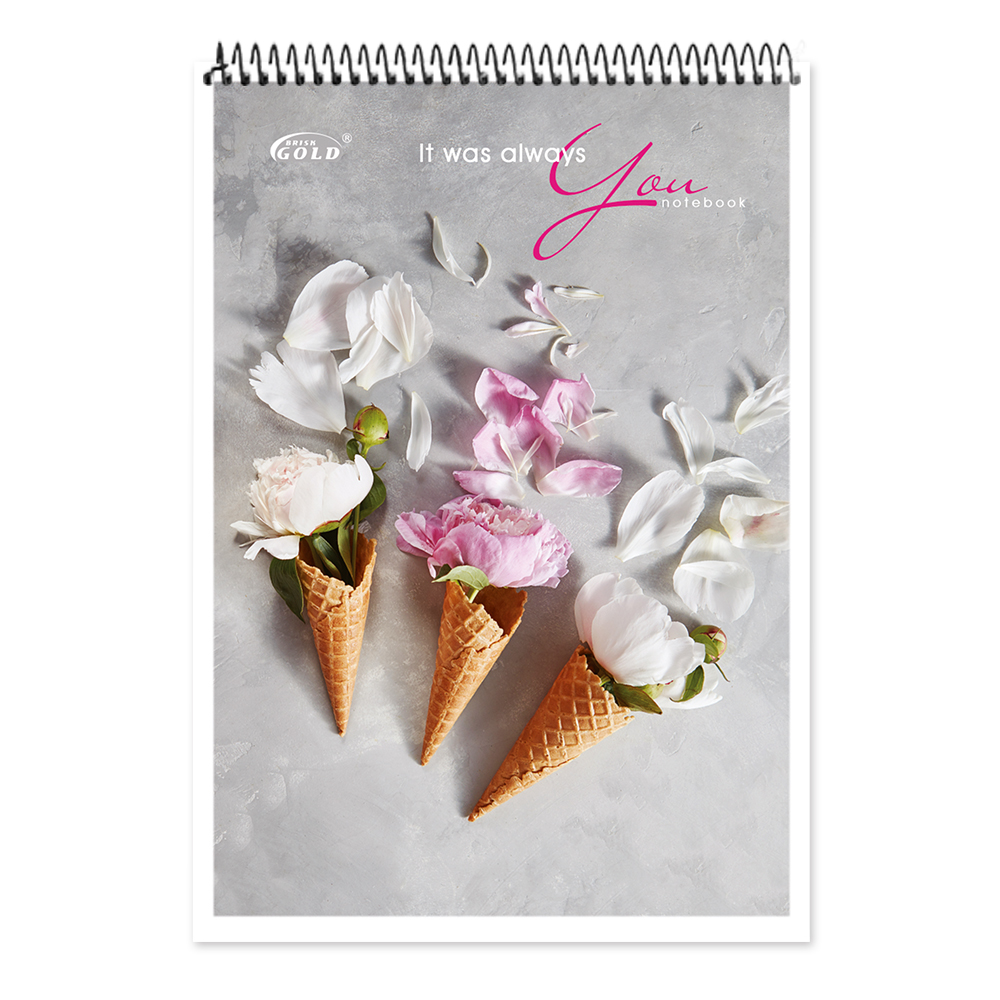 Блокнот А5 на спирали 80л., кл. Gold Бриск - фото 7