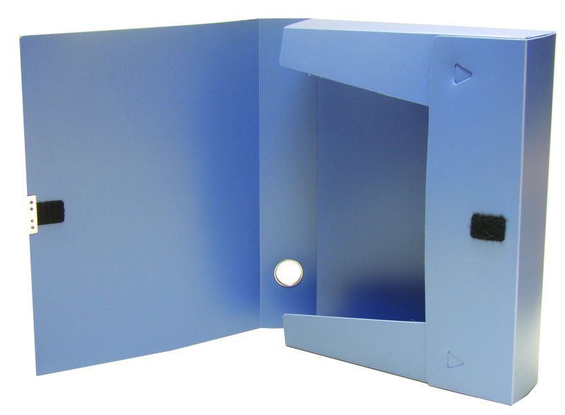 Папка-бокс на липучке А4, 37мм., пласт., ассорт. 4Office - фото 1