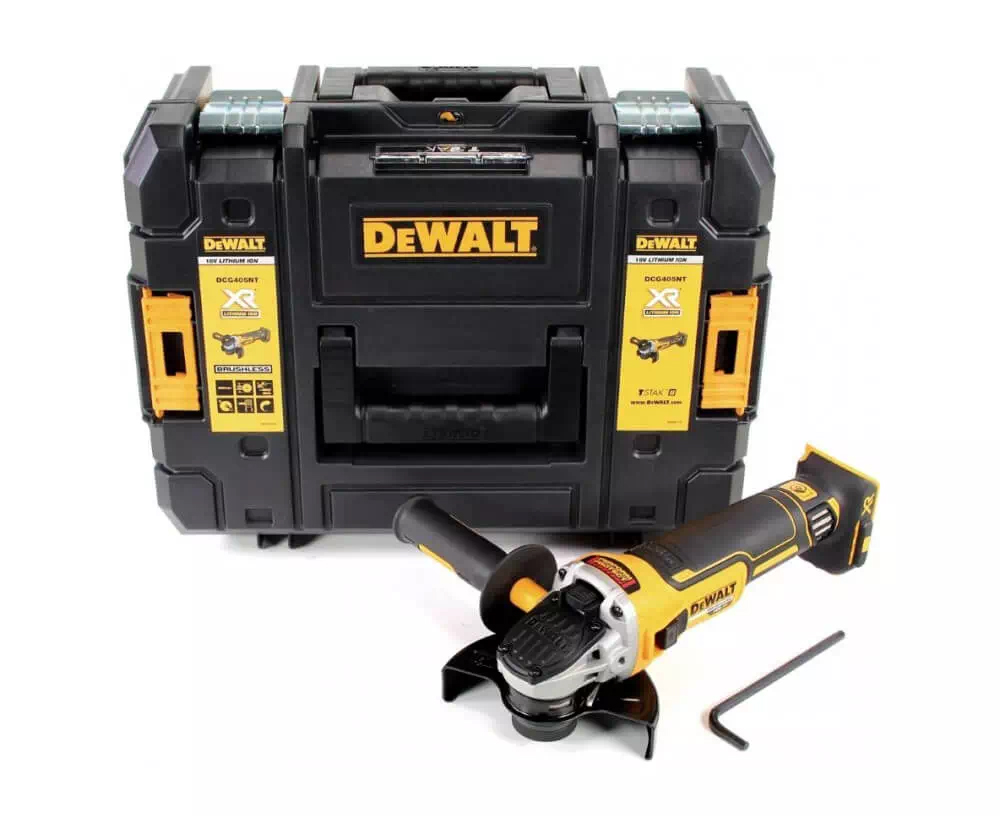 Кутова шліфмашина DCG405NT, 800Вт, 9000об/хв., d=125мм, вага 1.74кг., чорн. DeWALT - фото 4