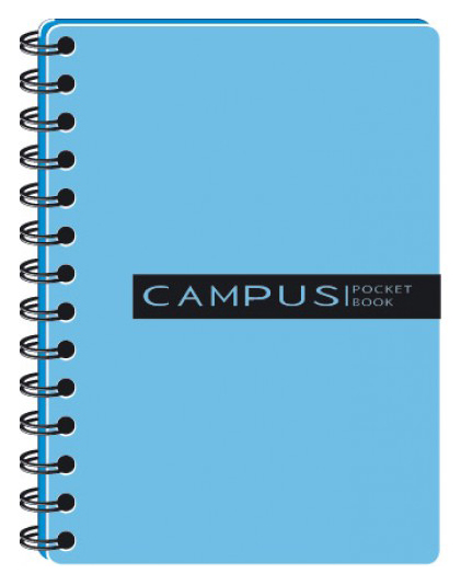 Тетрадь на спирали В5 144л., с разделителями, клетка, голуб. Украина - фото 1