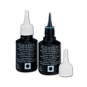 Штемпельна фарба швидкосохнуча на олійній основі R-343, для автоматичних нумераторів 45мл., чорн. Reiner - фото 1