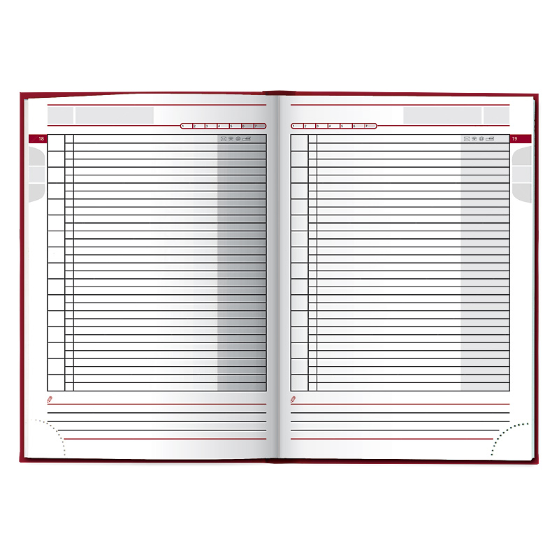 Щоденник недатований Агенда Miradur Trend, черв. Brunnen - фото 3