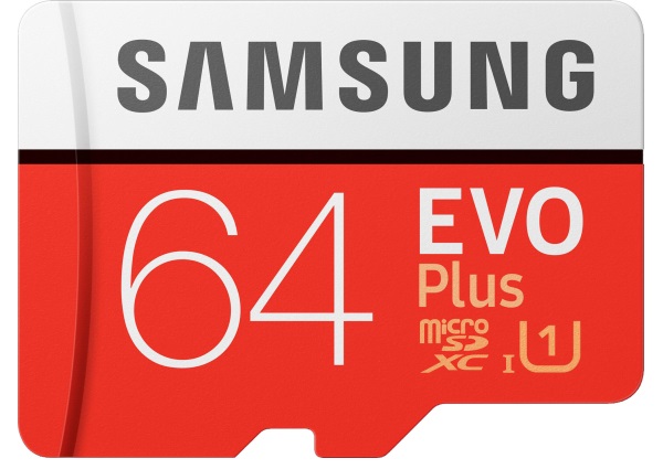 Карта пам'яті microSDXC 64 GB  EVO PLUS UHS-I U3 (MB-MC64HA/RU) + SD SAMSUNG - фото 1
