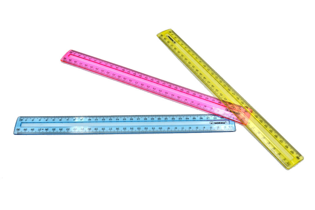 Лінійка пластикова 30см, кольорова прозора, асорт. NORMA - фото 2