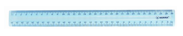 Лінійка пластикова 30см, кольорова прозора, асорт. NORMA - фото 3