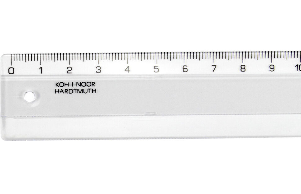 Лінійка пластикова 20см, прозор. Koh-i-noor - фото 2