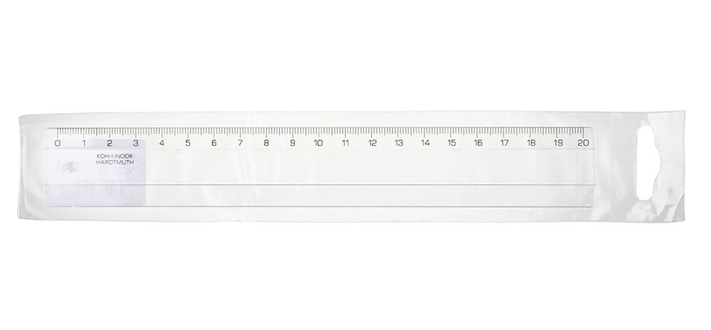 Лінійка пластикова 20см, прозор. Koh-i-noor - фото 3