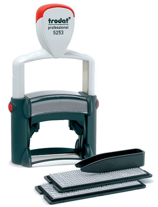 Штамп самонабірний 6-ти рядковий 5253, металевий, 2 текстові пластини Trodat - фото 4