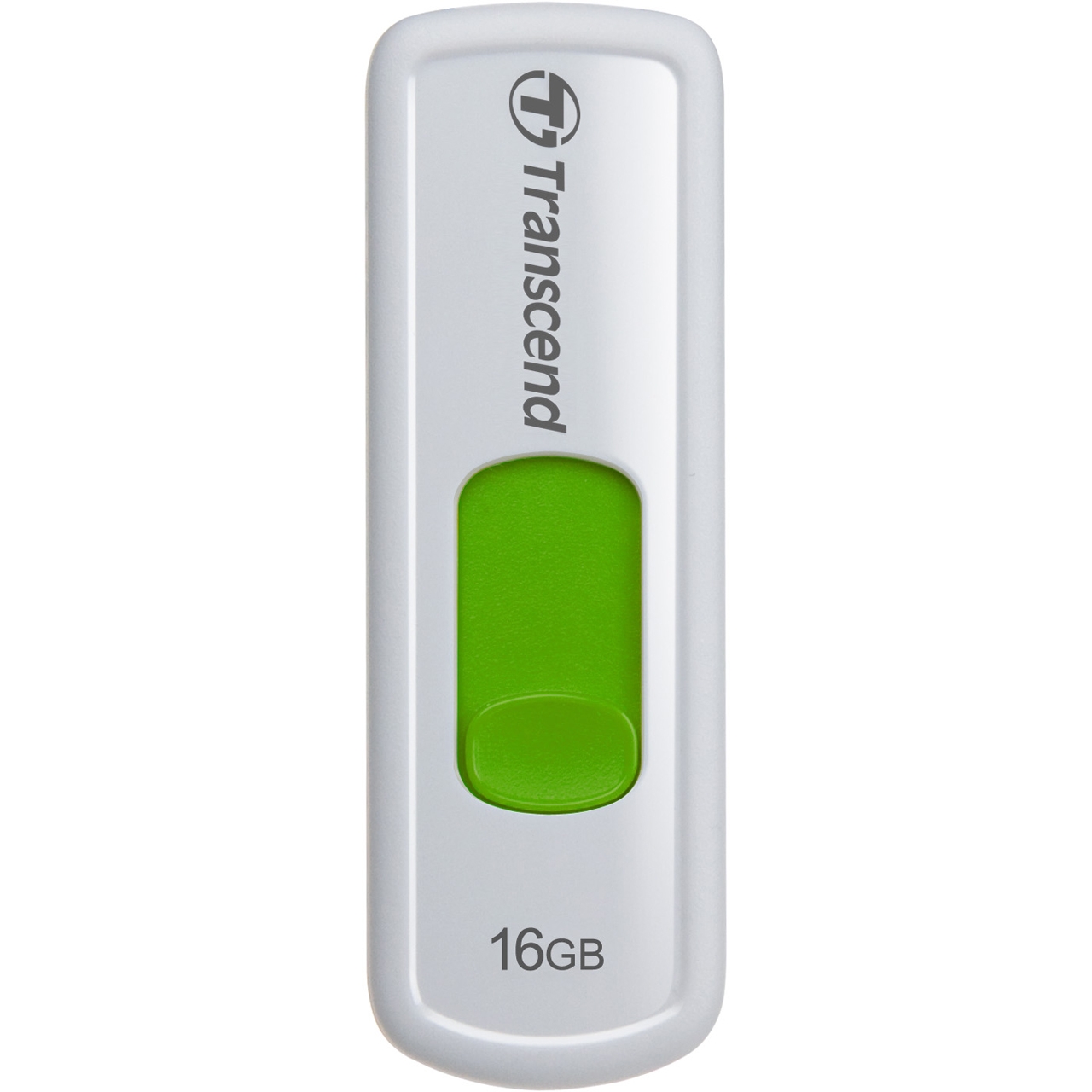 Флеш-память USB 2.0 Flash Drive 16Gb JetFlash 530 слайдер, пластик, корпус бел. TRANSCEND - фото 2