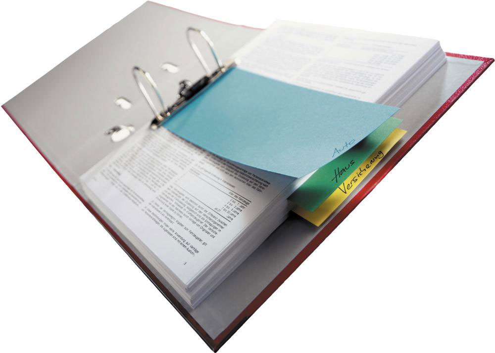 Разделительные полосы картон 105*240мм, 100шт, син. Esselte - фото 3