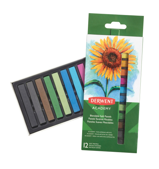 Пастель сухая мягкая 12цв., Soft Pastels 2302397 Derwent - фото 1