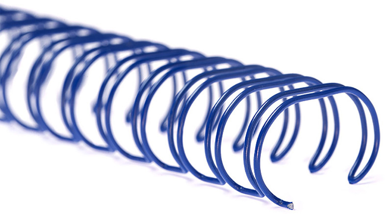 Пружины метал. 16,0 мм.; 2:1, 50шт./уп., син. D&Art - фото 1