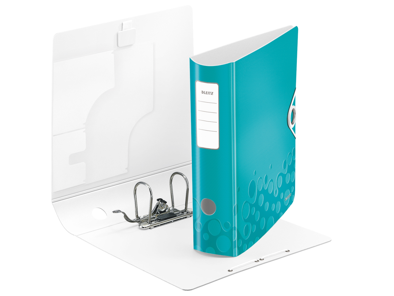 Регистратор 8,2см. А4 (PP) Active Wow, метал. бирюз. LEITZ - фото 7