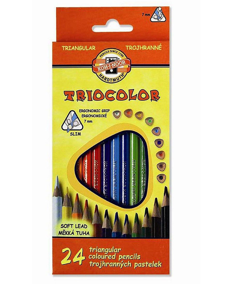 Карандаши цветные, 24цв., TRIOCOLOR Koh-i-noor - фото 3