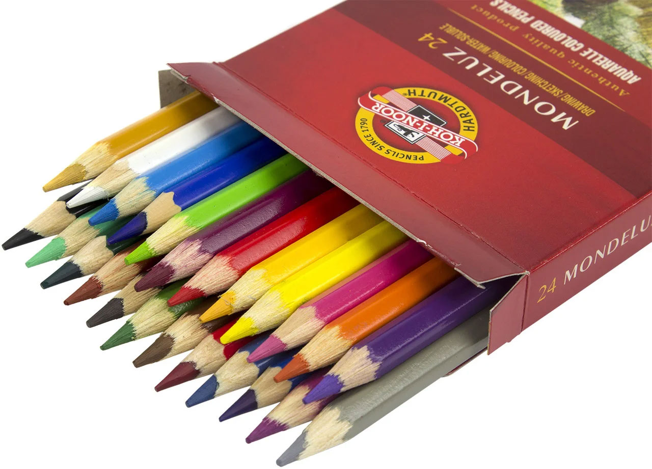 Олівці акварельні, 24кол., 