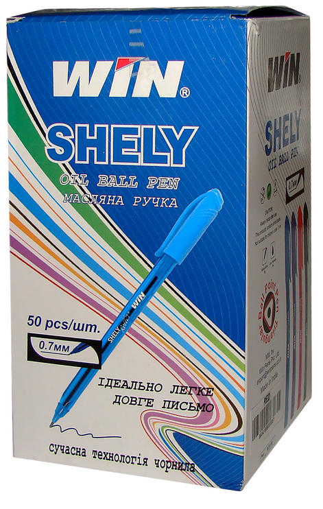 Ручка масляная SHELLY, 0,7мм., корпус треугольный, стержень черн. WIN - фото 3