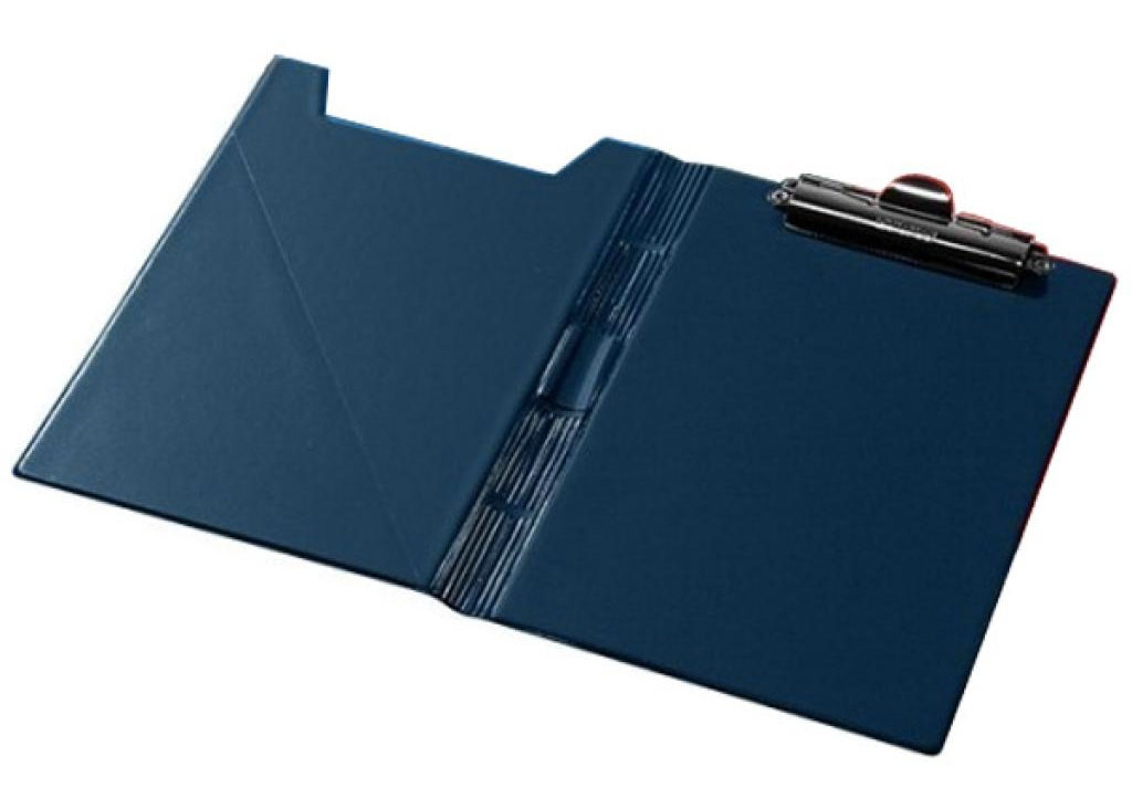 Папка-планшет А5, з верхнім притиском, PVC, син. PantaPlast - фото 1