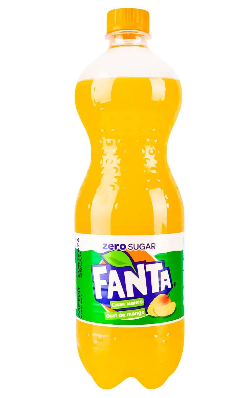 Напиток Фанта Манго Зеро, 1,25л., 6шт./уп., пластиковая бутылка Fanta - фото 1