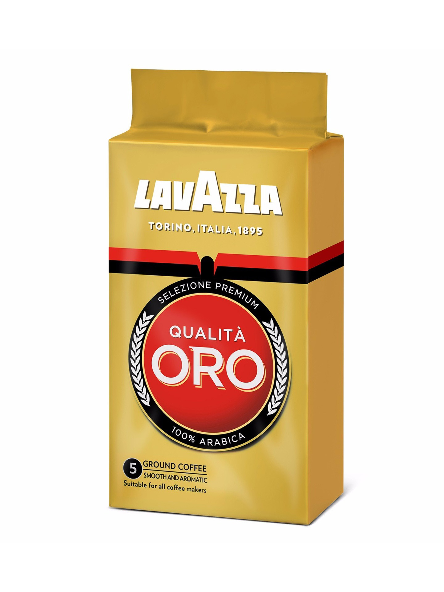 Кава молота Qualita Oro 250гр, арабіка Lavazza - фото 1