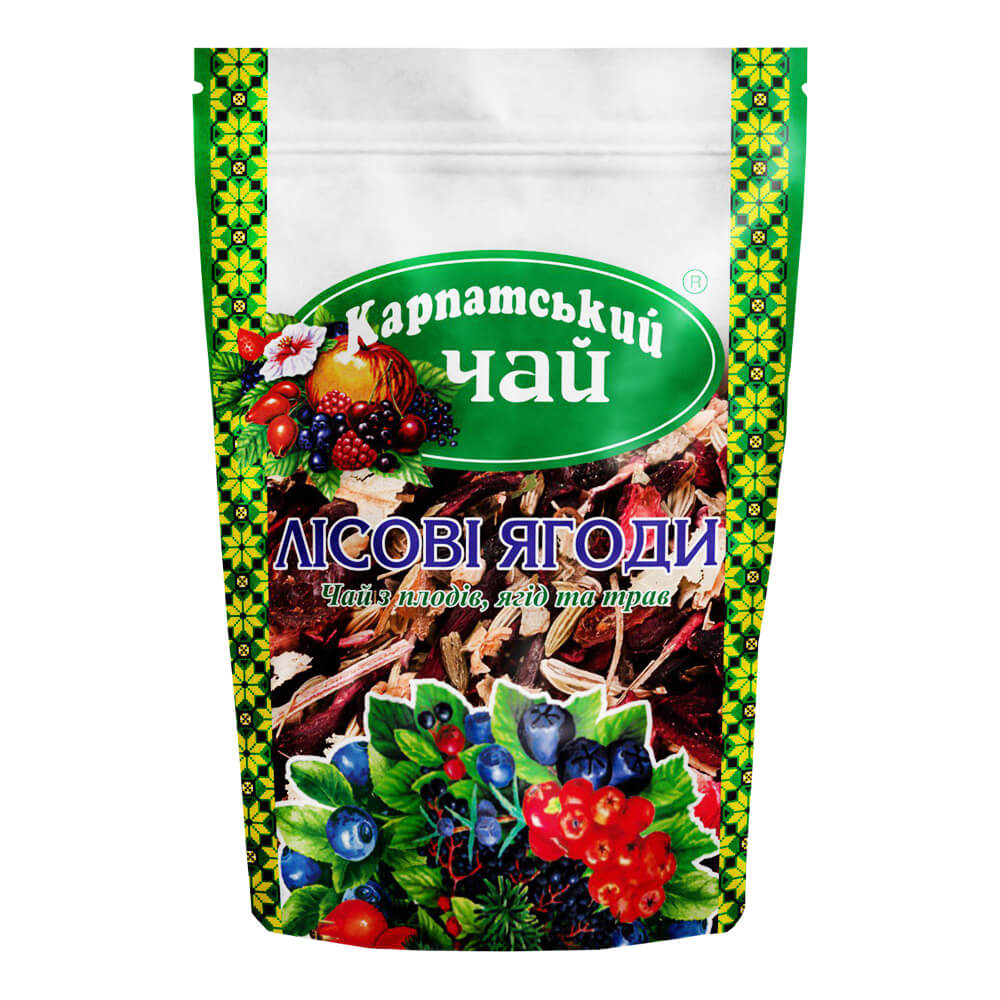 Чай Лісові ягоди, 100г. Карпатський - фото 1