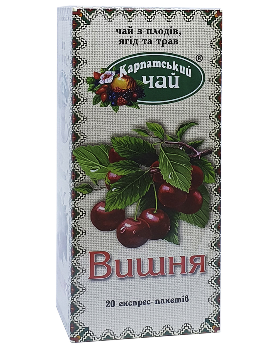 Купить Чай Вишня, 20пак. по 2г. Карпатский в магазине HappyPen.